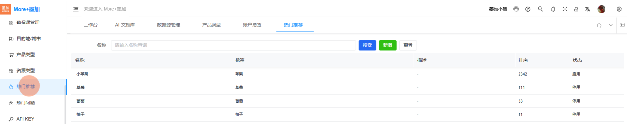 热门推荐列表页